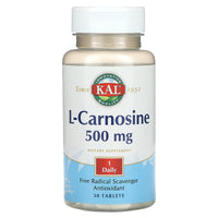 Kal, L-Carnosine, 500 mg, 30 Tablets UPC 021245105787 | HiLife Vitamins