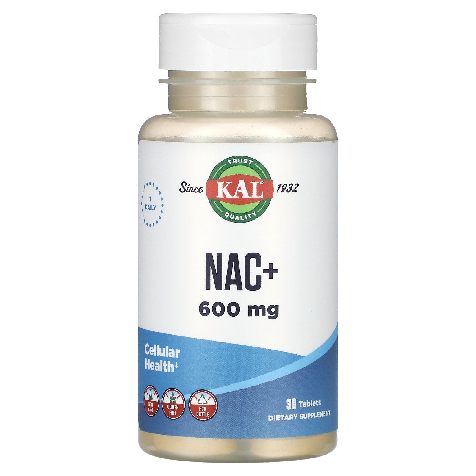 Kal, NAC+, 600 mg, 30 Tablets UPC 021245106340 | HiLife Vitamins