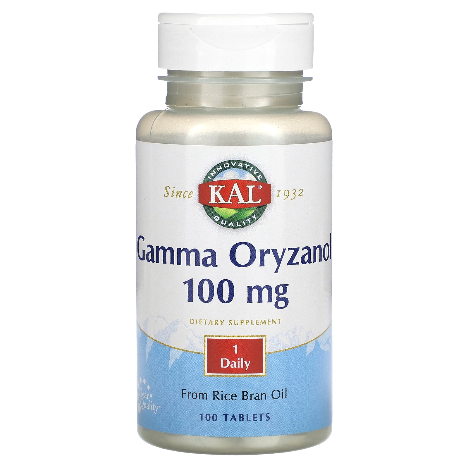 Kal, Gamma Oryzanol, 100 mg, 100 Tablets UPC 021245106852 | HiLife Vitamins