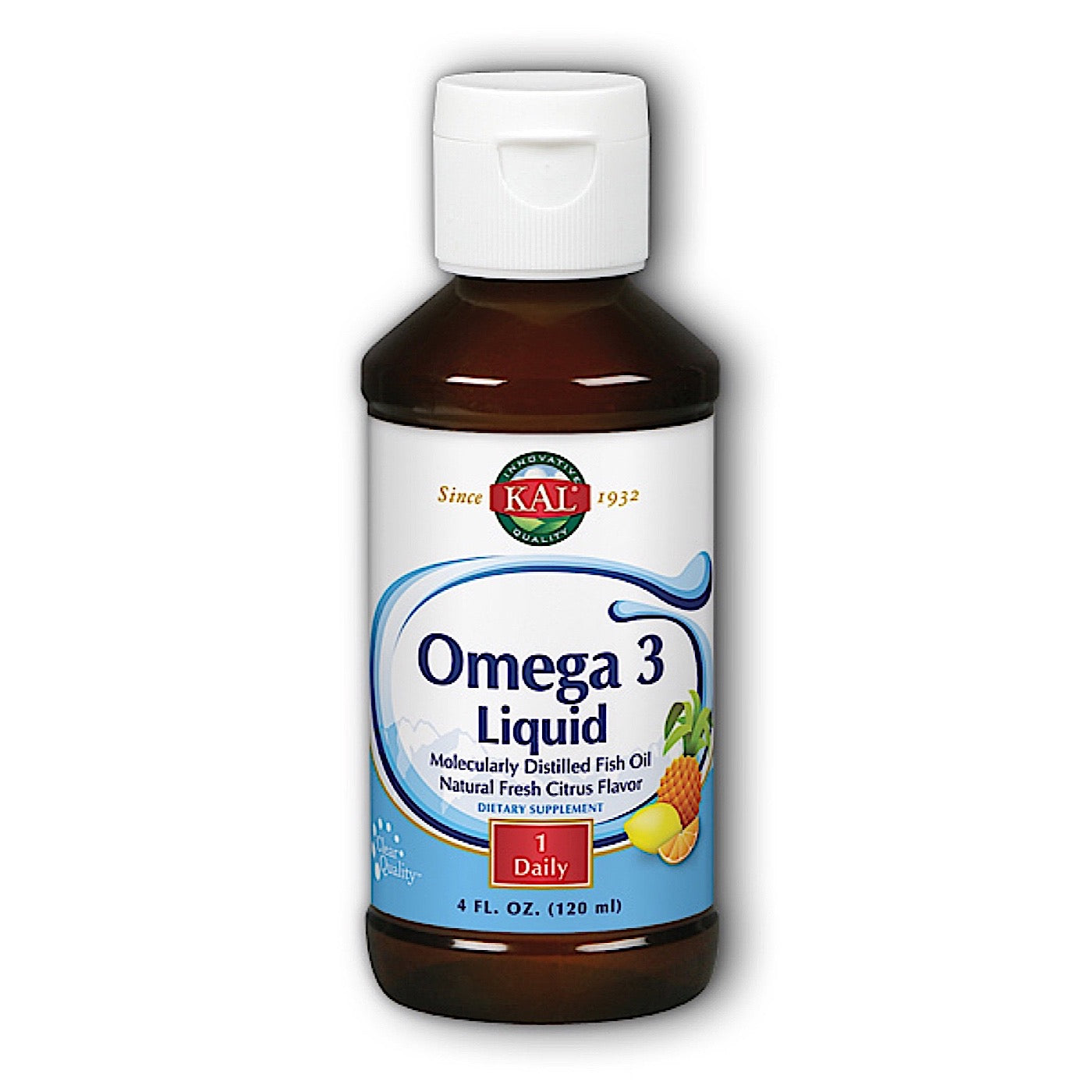 Kal, Omega 3 Citrus 3.9g, 4 Oz UPC 021245110125 | HiLife Vitamins