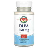 Kal, DLPA, 750 mg, 60 Tablets UPC 021245121060 | HiLife Vitamins