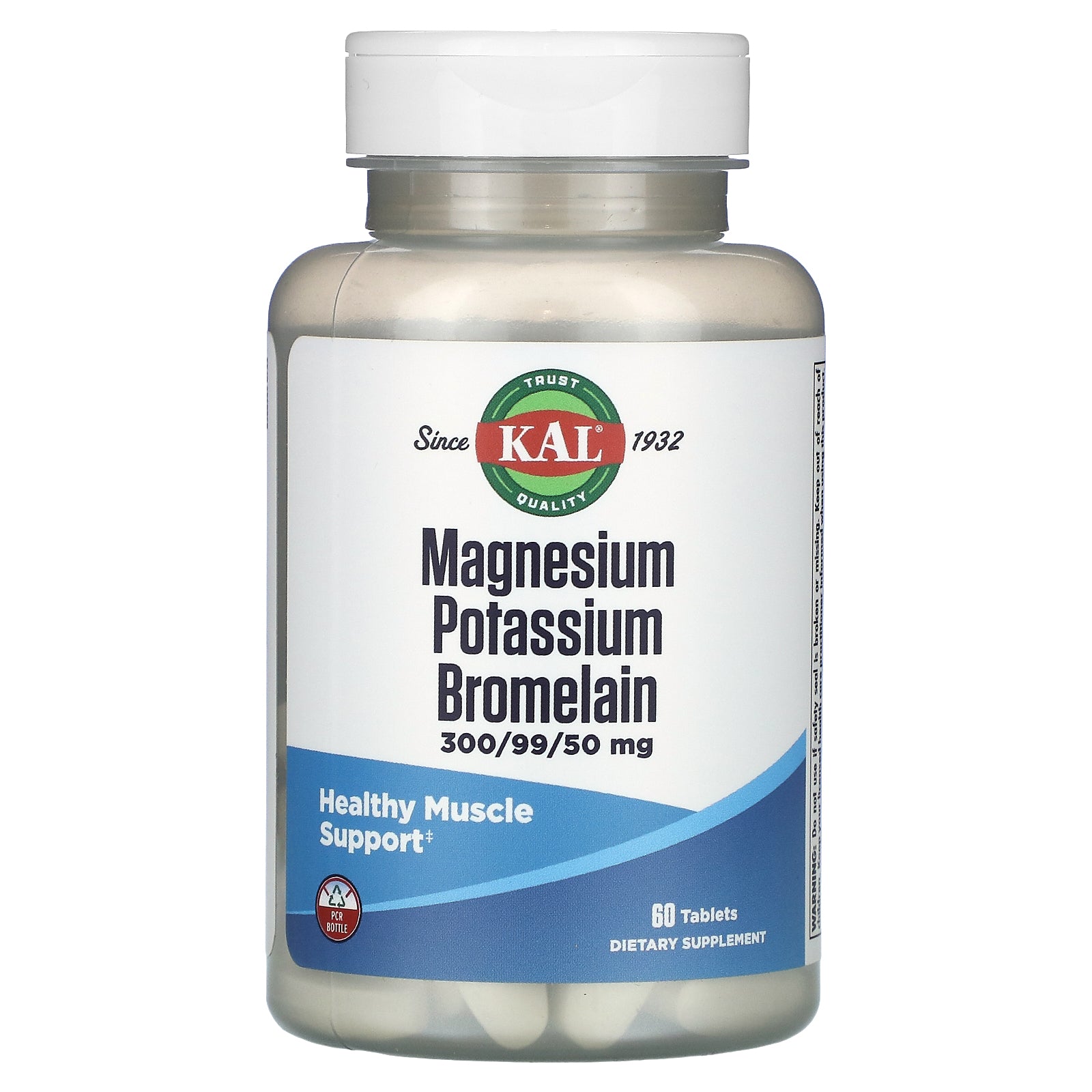 Kal, Magnesium Potassium Bromelain, 60 Tablets UPC 021245122234 | HiLife Vitamins