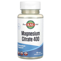Kal, Magnesium Citrate 400, 60 Tablets UPC 021245134558 | HiLife Vitamins