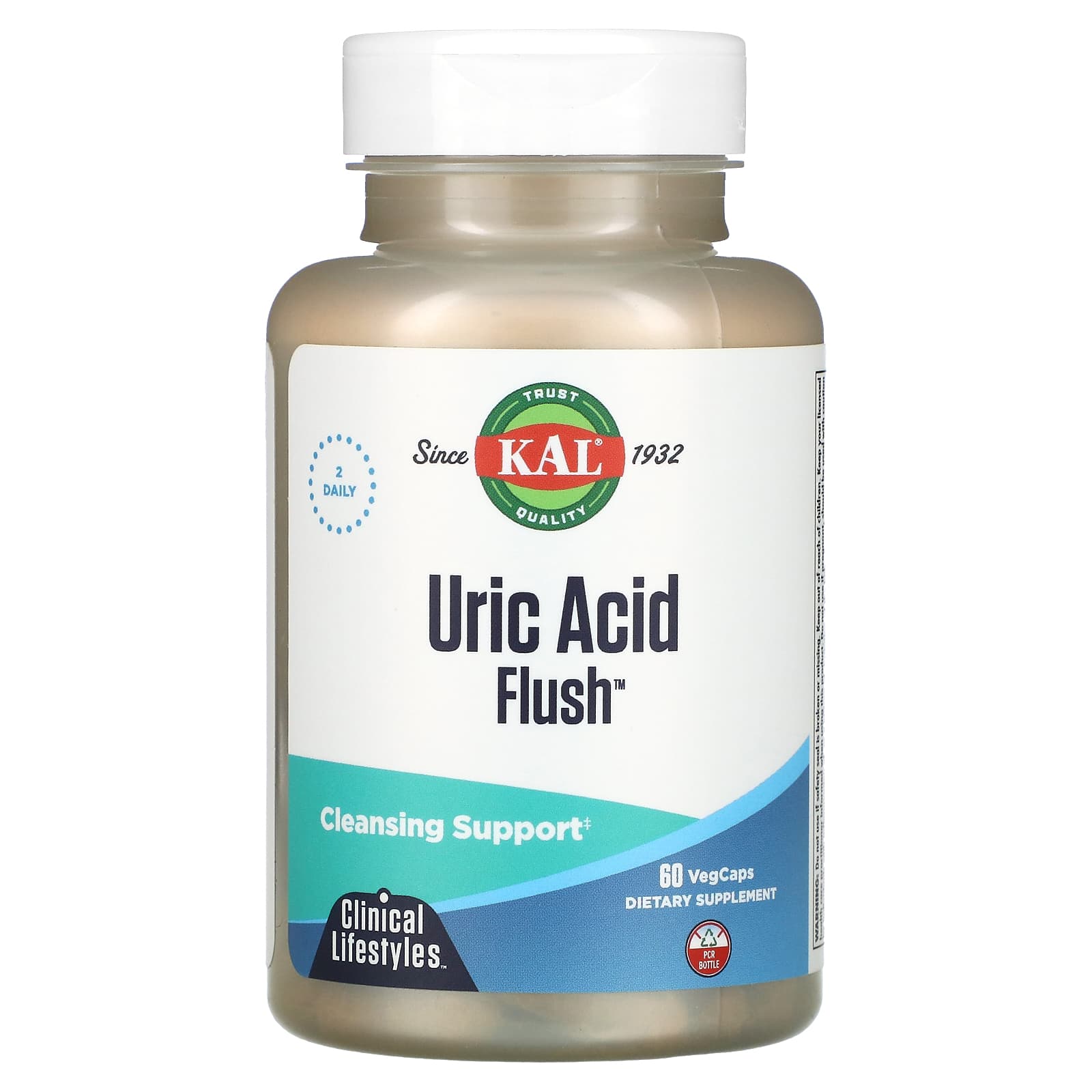 Kal, Uric Acid Flush, 60 Capsules UPC 021245221074 | HiLife Vitamins
