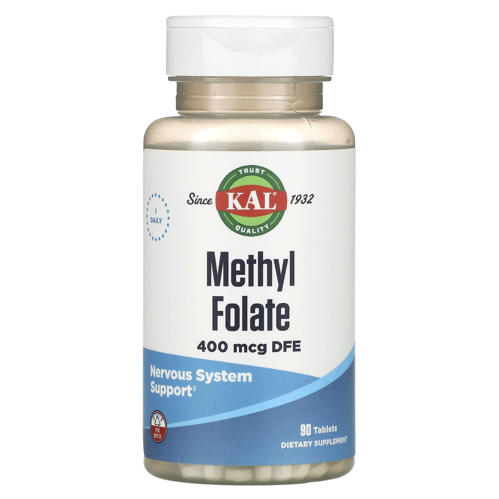 Kal, Methyl Folate, 90 Tablets UPC 021245306863 | HiLife Vitamins