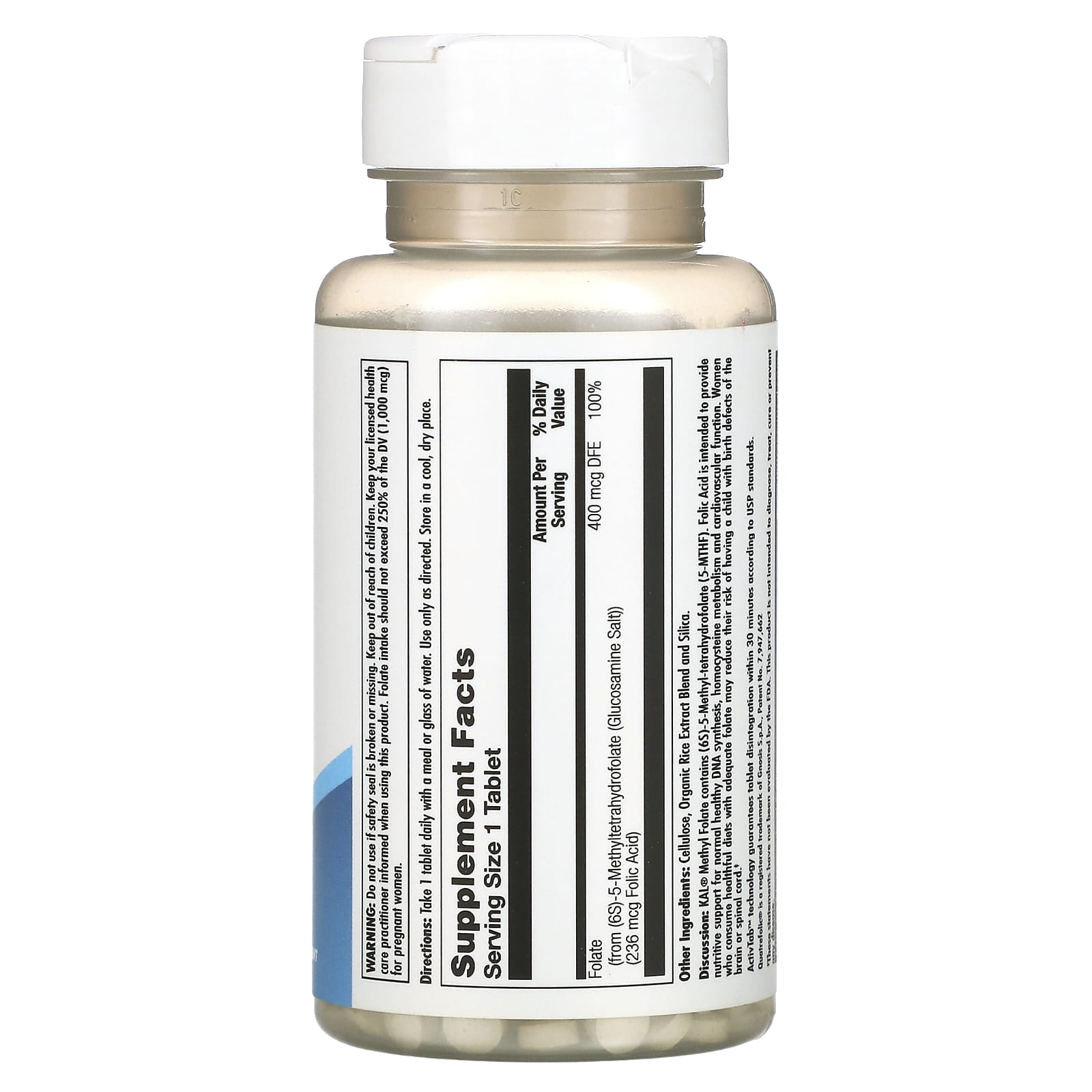 Kal, Methyl Folate, 90 Tablets UPC 021245306863 | HiLife Vitamins