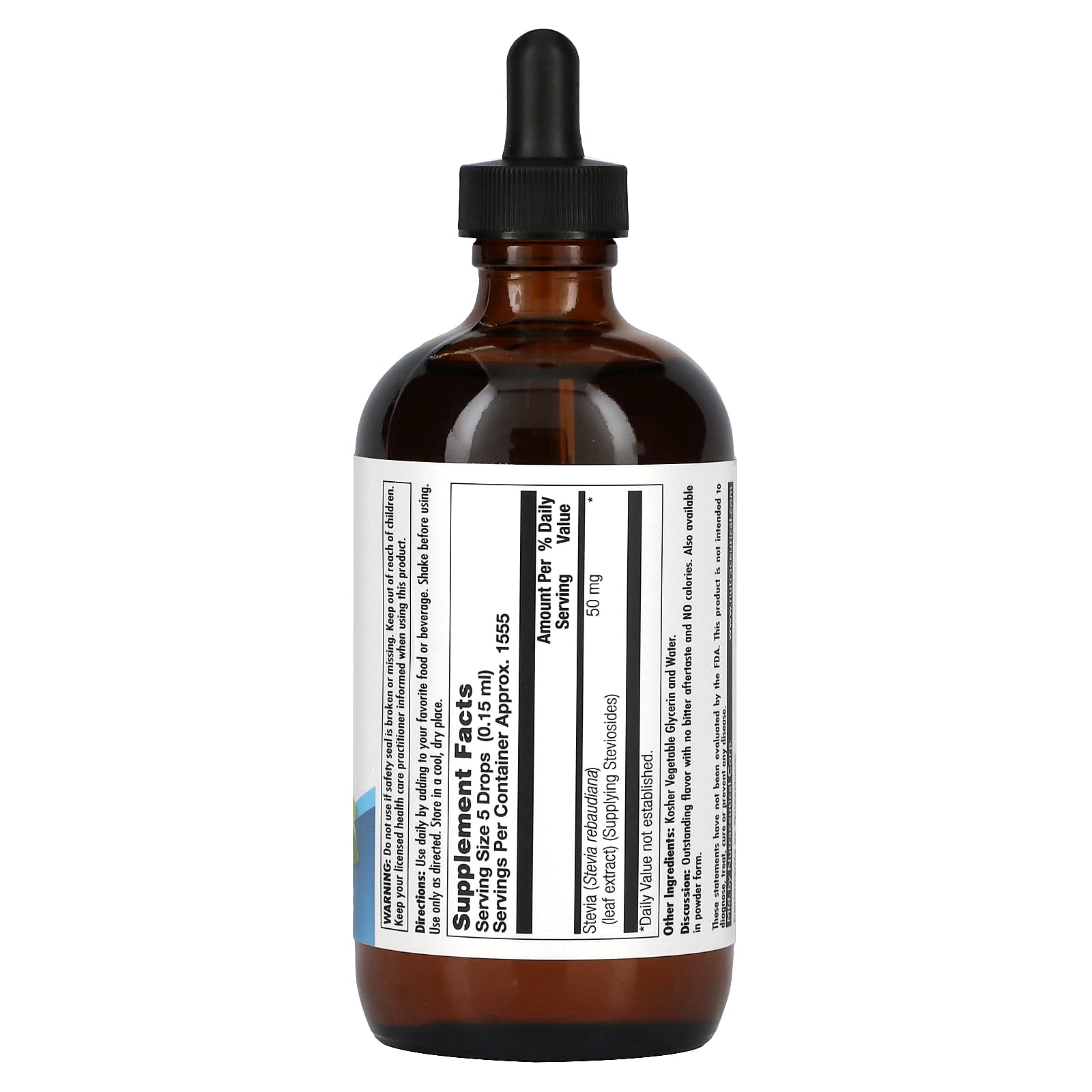 Kal, Stevia Pure Ext, 8 Oz UPC 021245374978 | HiLife Vitamins