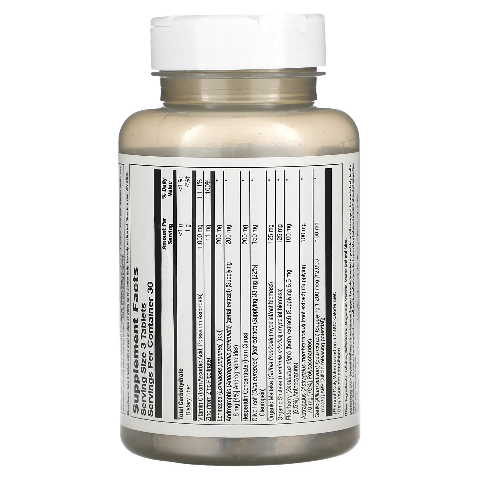 Kal, Wellness Beyond, 90 Tablets UPC 021245375494 | HiLife Vitamins