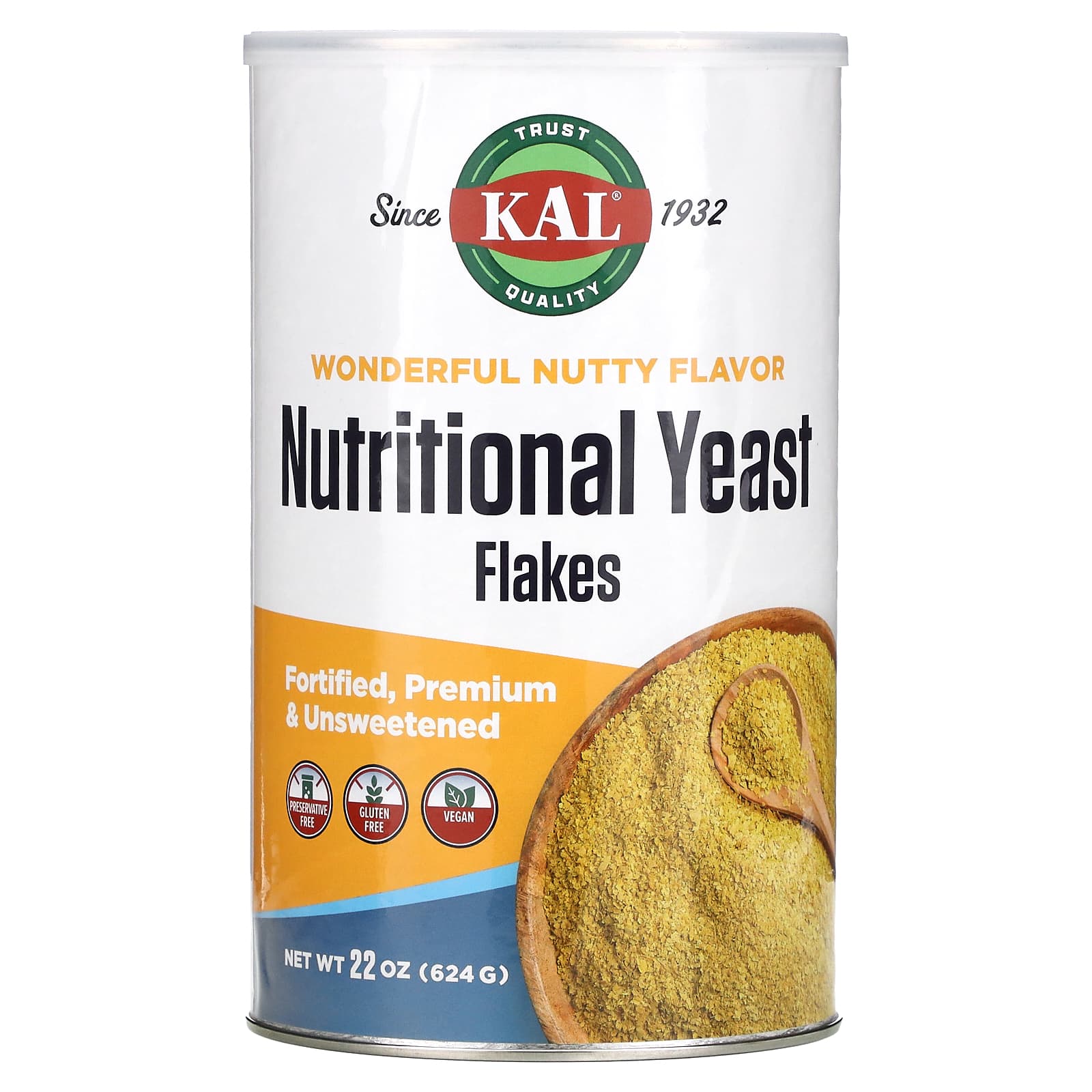 Kal, Yeast Nutritional Flakes, 22 Oz UPC 021245380108 | HiLife Vitamins