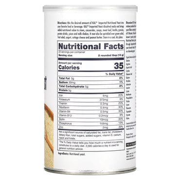 Kal, Yeast Imported Fine Flakes, 7.8 Oz UPC 021245382843 | HiLife Vitamins