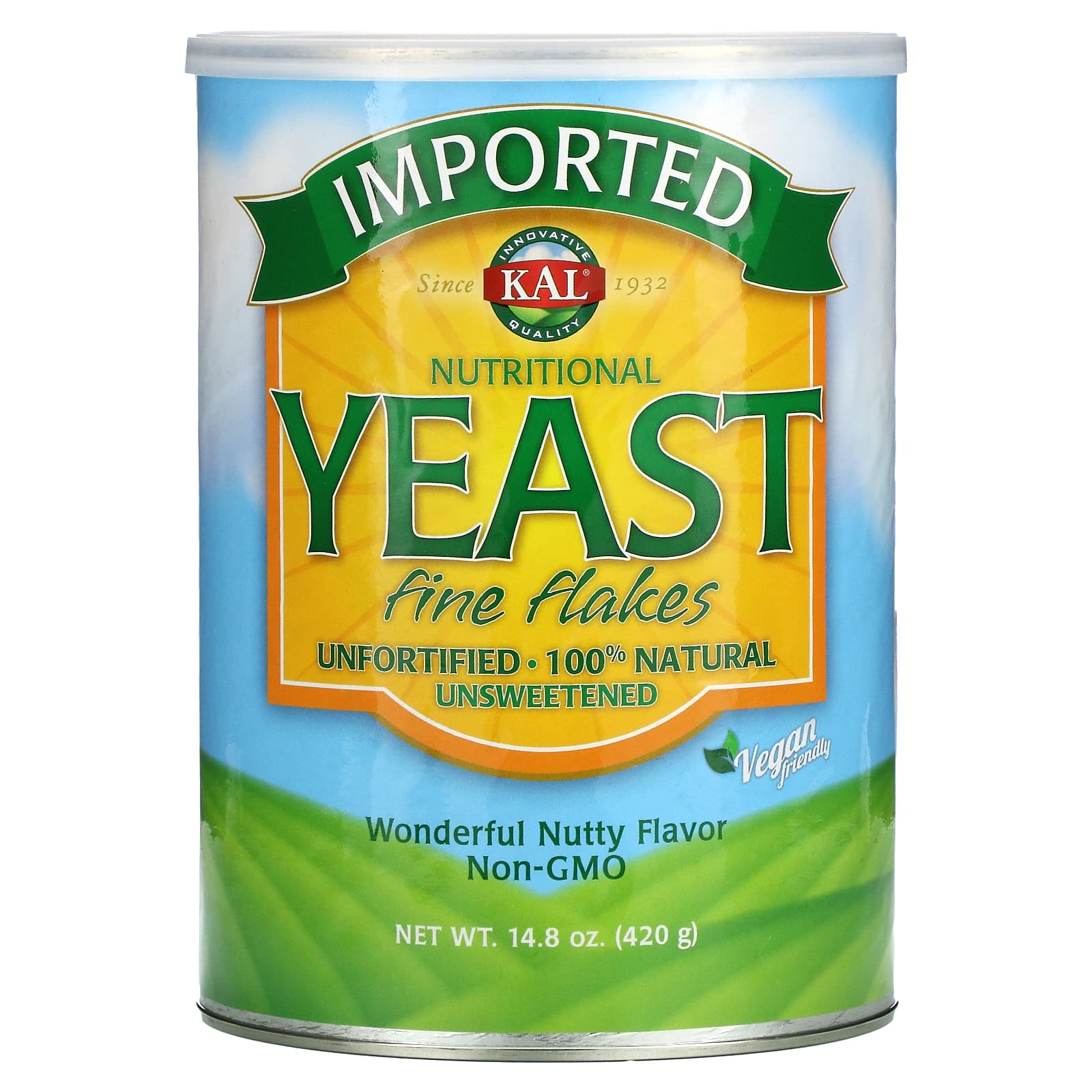 Kal, Yeast Imported Fine Flakes, 14.8 Oz UPC 021245382867 | HiLife Vitamins