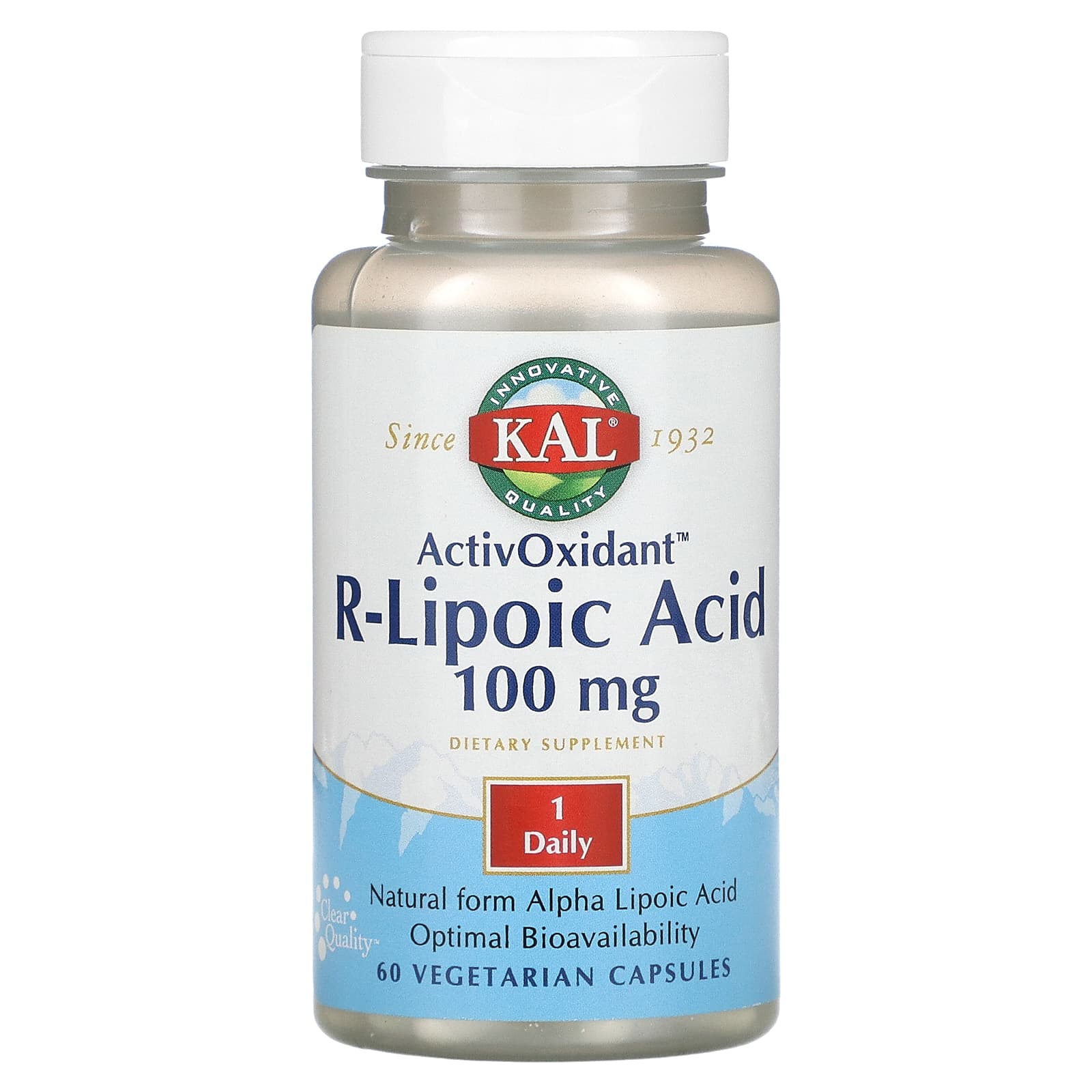 Kal, R-Lipoic Acid ActivOxidant, 60 Capsules UPC 021245502128 | HiLife Vitamins