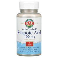 Kal, R-Lipoic Acid ActivOxidant, 60 Capsules UPC 021245502128 | HiLife Vitamins