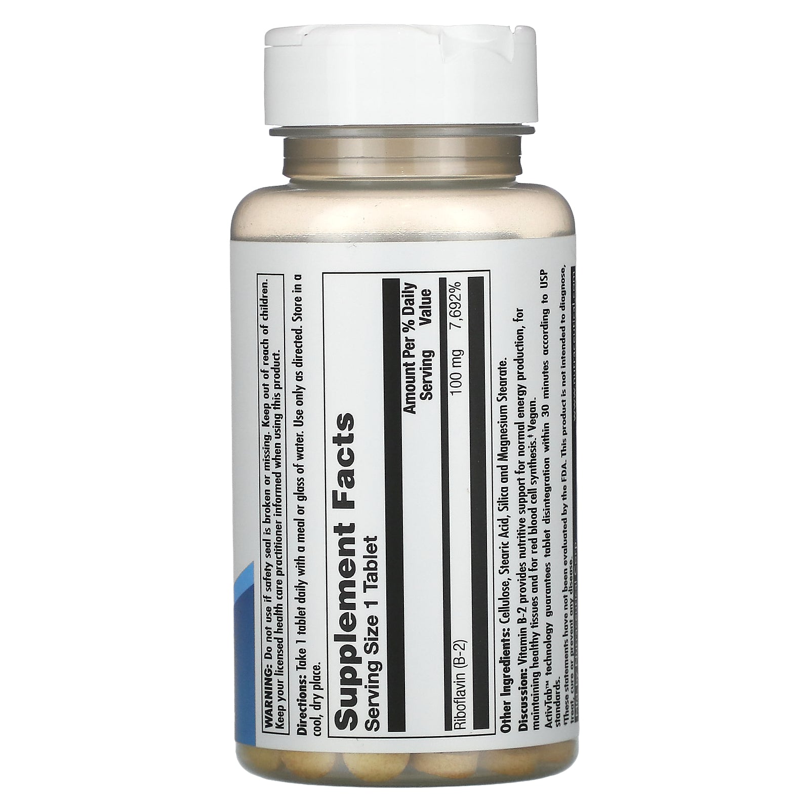 Kal, B-2, 100 mg, 60 Tablets UPC 021245524069 | HiLife Vitamins
