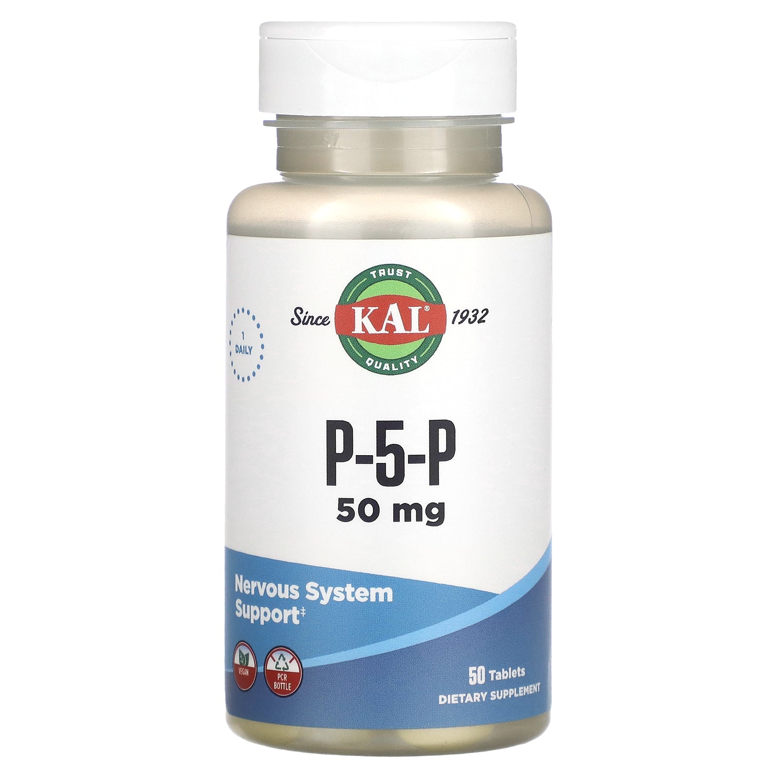 Kal, P-5-P, 50 mg, 50 Tablets UPC 021245526094 | HiLife Vitamins
