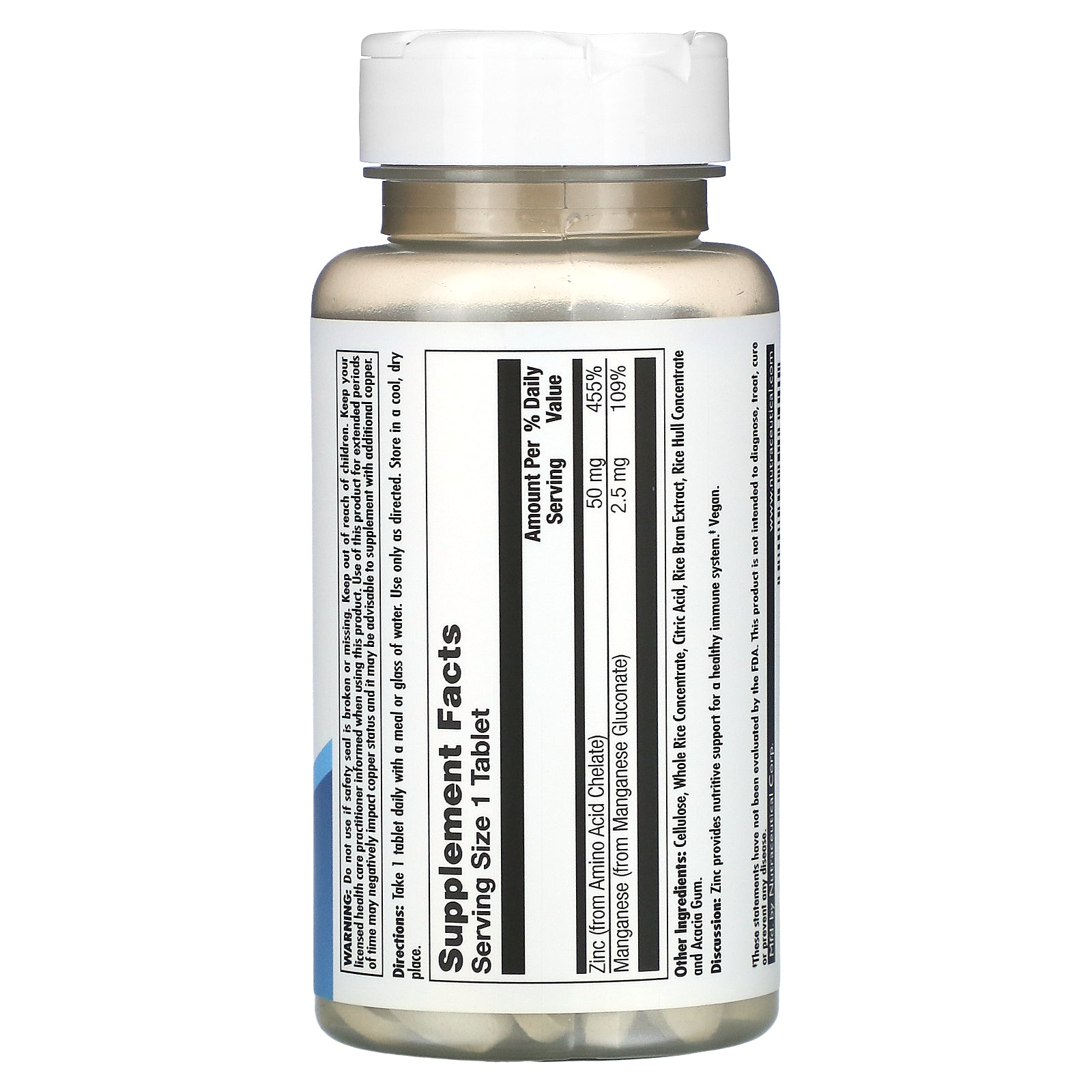 Kal, Zinc 50 Chelated, 90 Tablets UPC 021245526421 | HiLife Vitamins