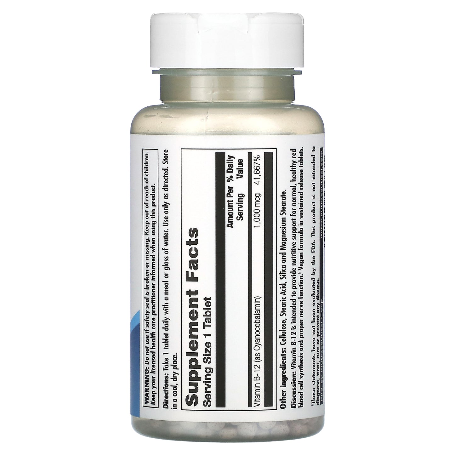 Kal, B-12, 1,000 mcg, 100 Tablets UPC 021245534631 | HiLife Vitamins