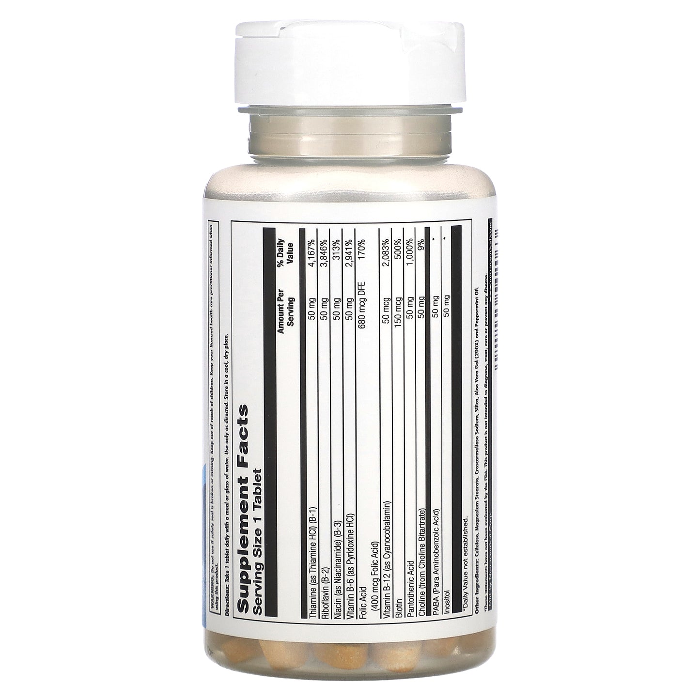 Kal, B-50 Complex, 50 Tablets UPC 021245542063 | HiLife Vitamins