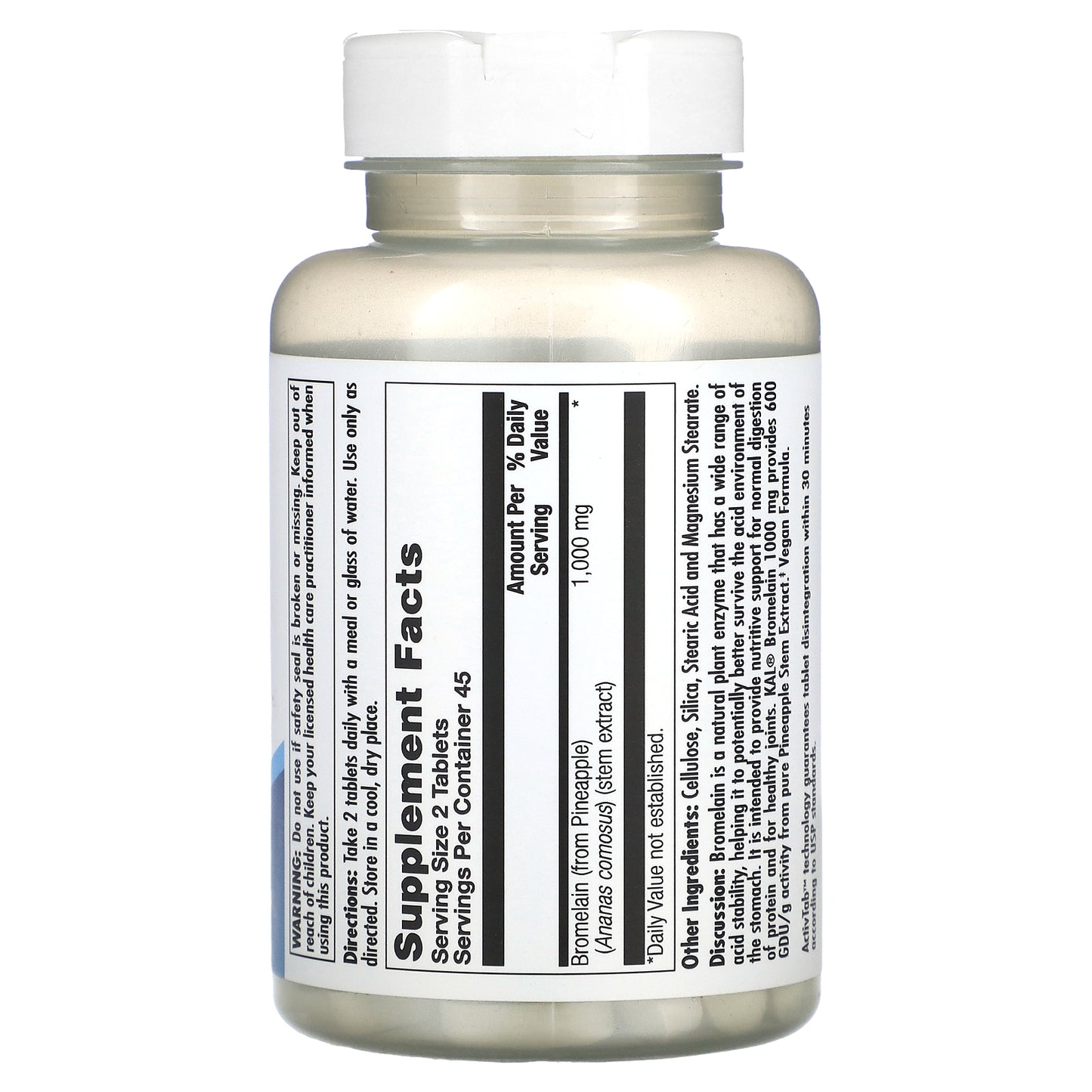 Kal, Bromelain, 500 mg, 30 Tablets UPC 021245558071 | HiLife Vitamins