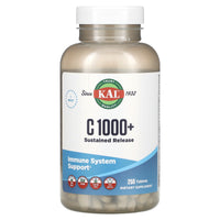 Kal, C 1000+ Sustained Release, 250 Tablets UPC 021245562238 | HiLife Vitamins