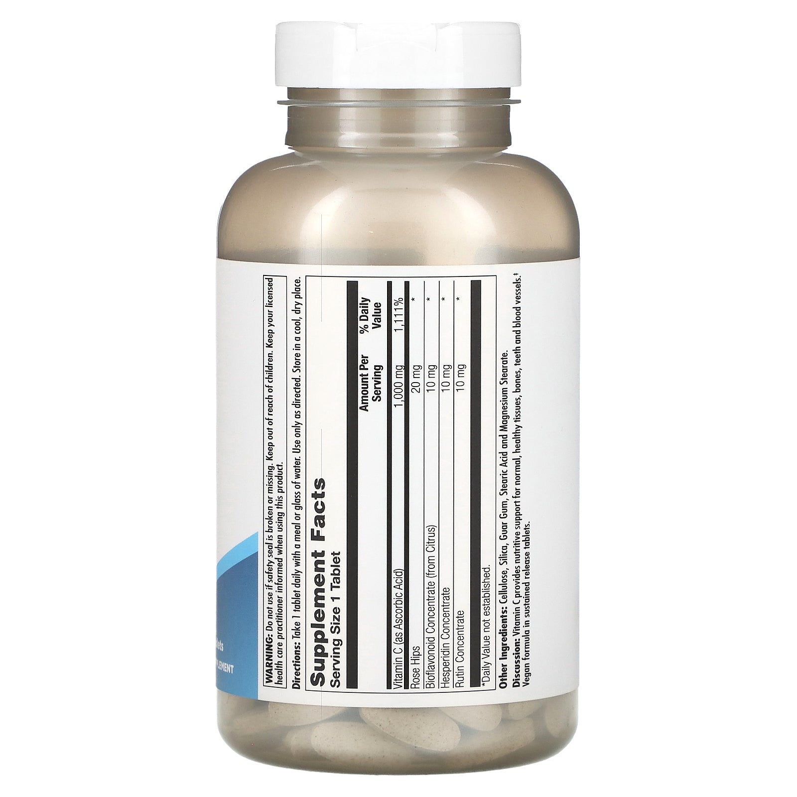 Kal, C 1000+ Sustained Release, 250 Tablets UPC 021245562238 | HiLife Vitamins