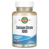 Kal, Cal Citrate 1000mg, 90 Tablets UPC 021245571094 | HiLife Vitamins