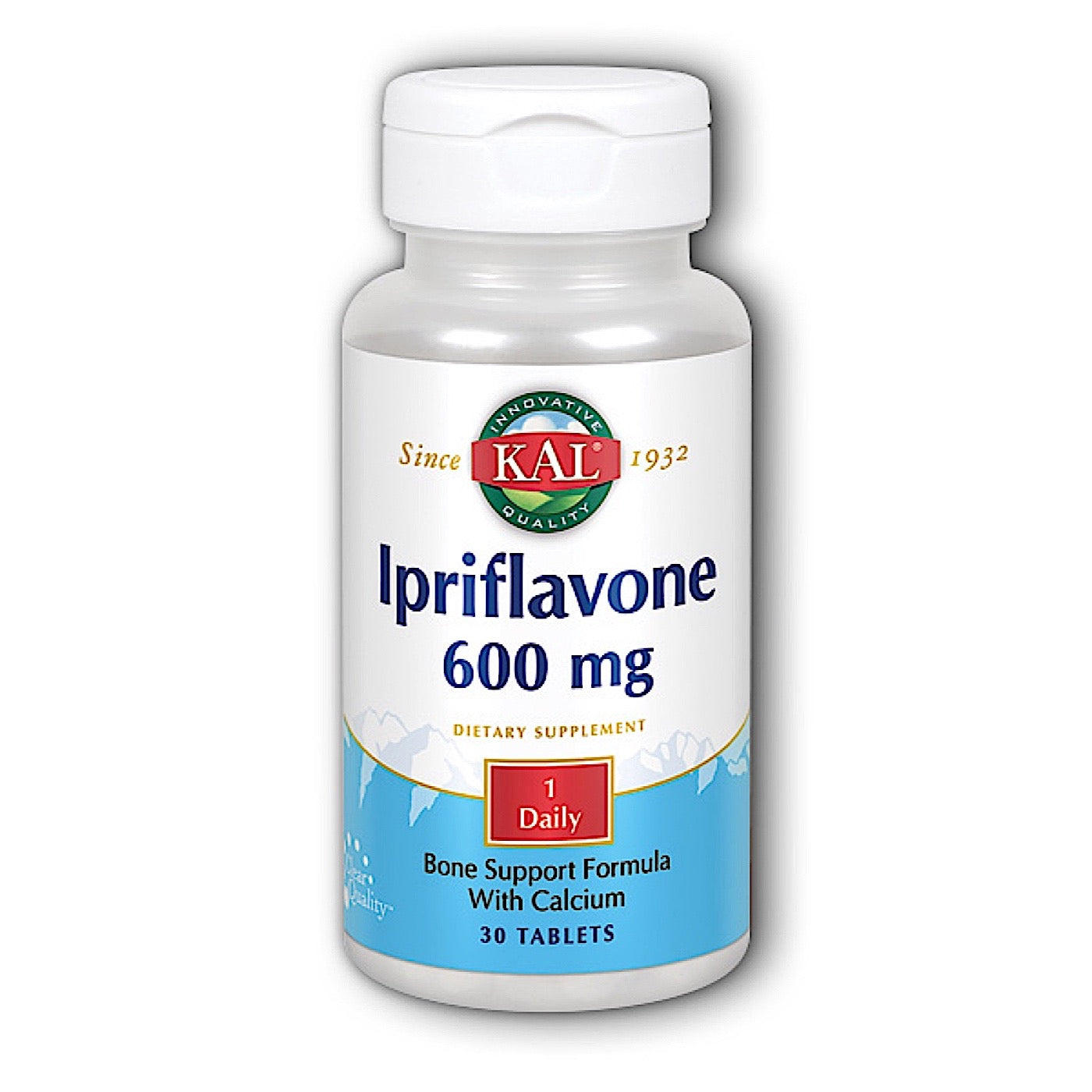 Kal, Ipriflavone 600mg, 30 Tablets UPC 021245573302 | HiLife Vitamins