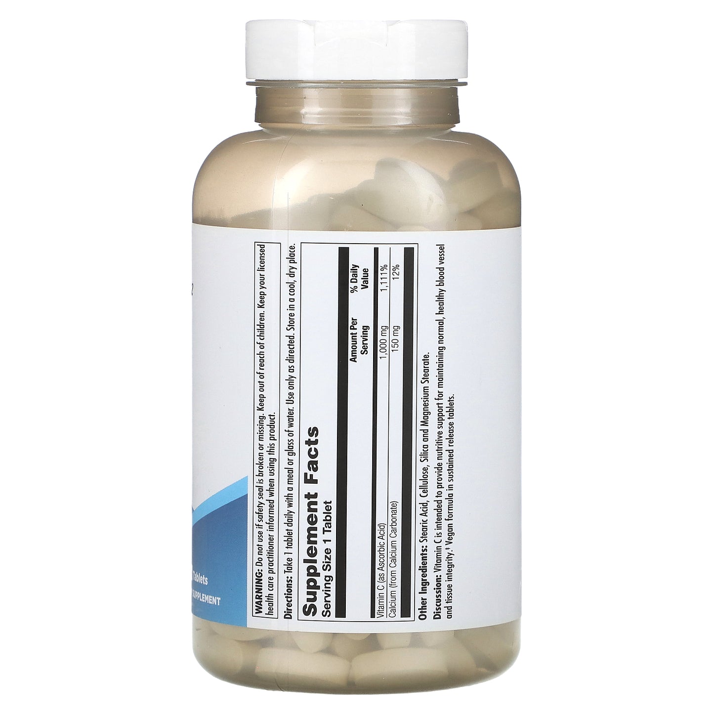 Kal, C 1000 Sustained Release, Buffered, 250 Tablets UPC 021245576808 | HiLife Vitamins