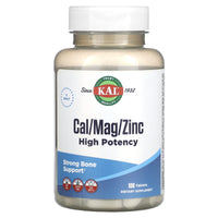 Kal, Cal/Mag/Zinc, High Potency, 100 Tablets UPC 021245577102 | HiLife Vitamins