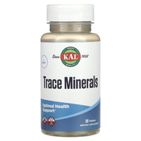 Kal, Trace Minerals, 30 Tablets UPC 021245578031 | HiLife Vitamins