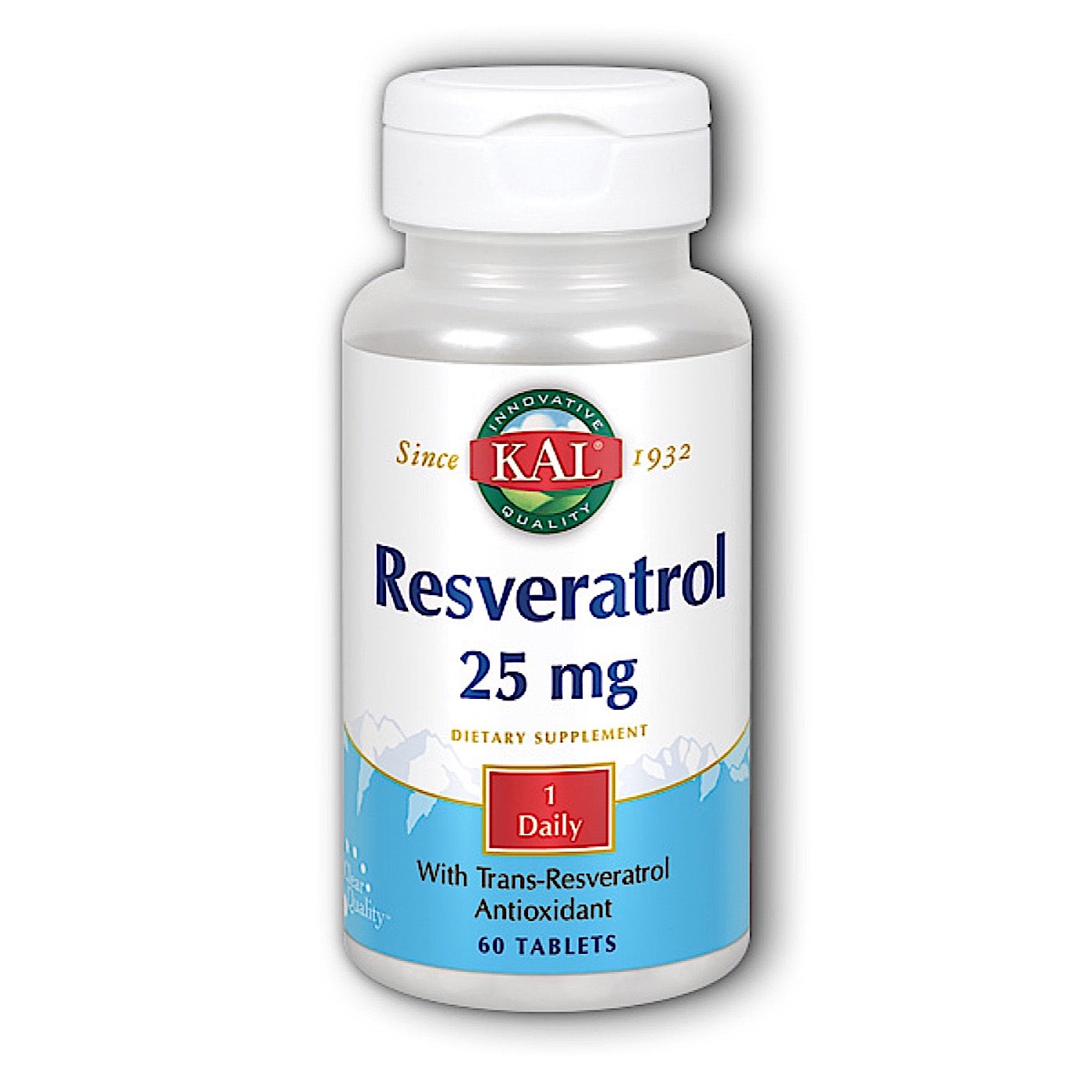 Kal, Resveratrol 25mg, 60 Tablets UPC 021245585503 | HiLife Vitamins