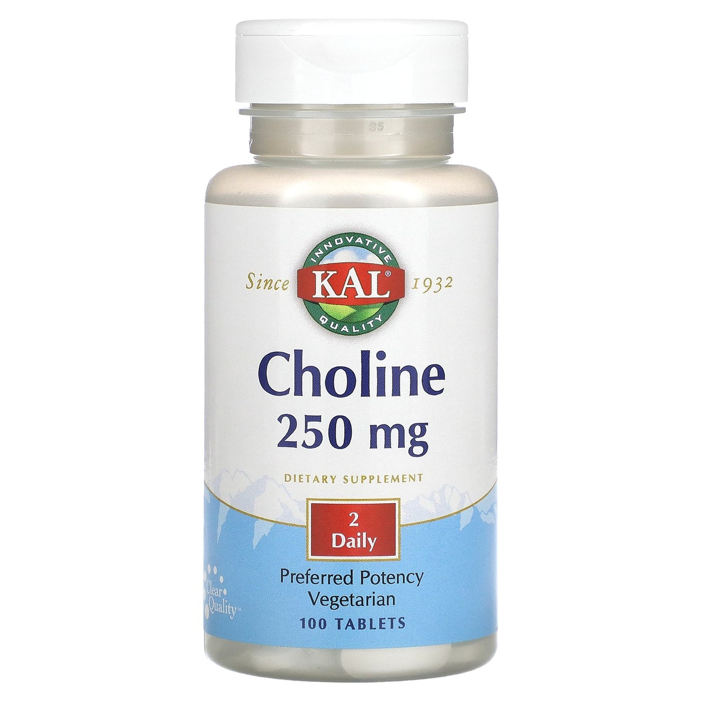Kal, Choline, 125 mg, 100 Tablets UPC 021245588740 | HiLife Vitamins