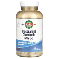Kal, Glocosamine Chondroitin MSM D-3, 120 Tablets UPC 021245606208 | HiLife Vitamins