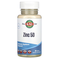 Kal, Zinc 50, 60 Tablets UPC 021245619062 | HiLife Vitamins