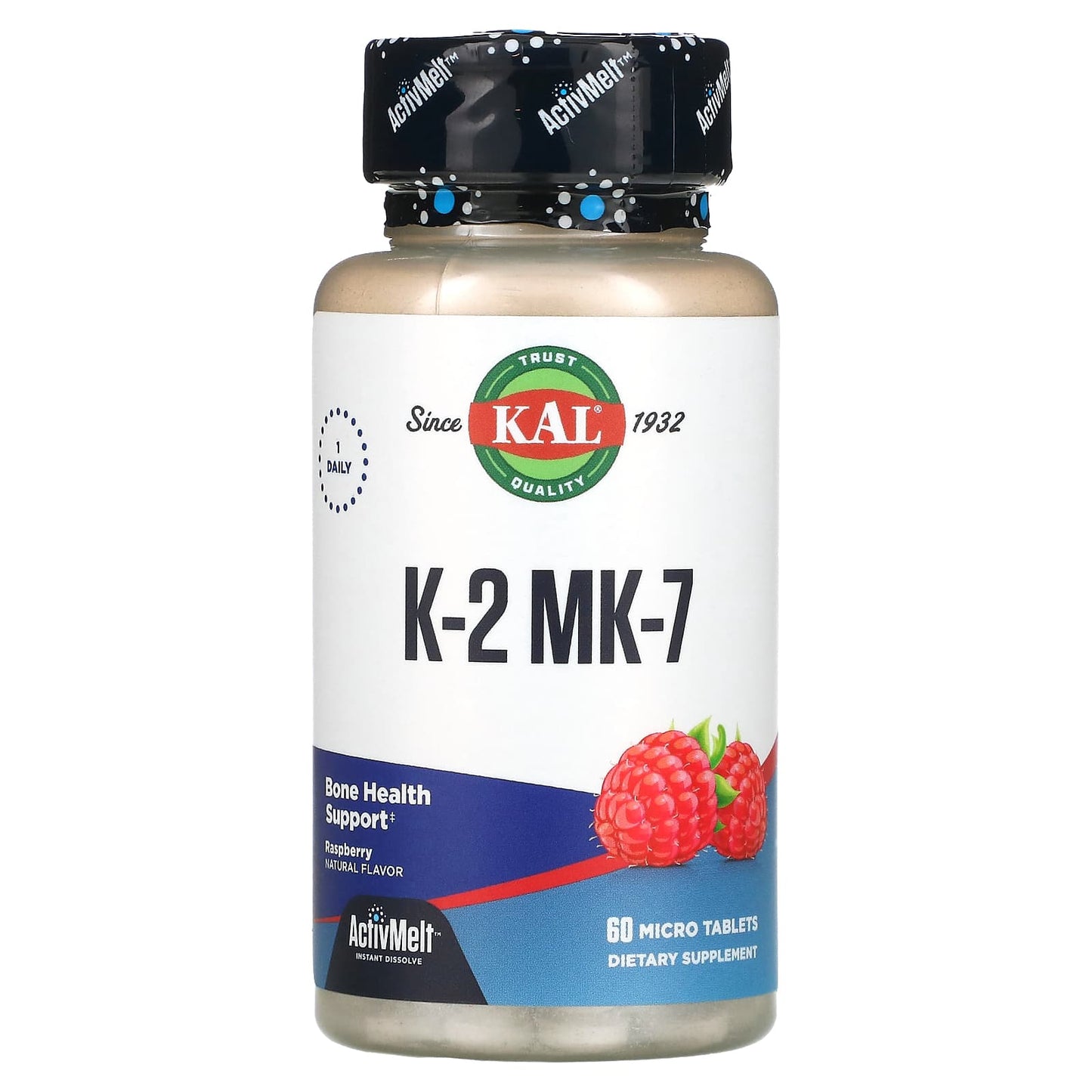 Kal, K-2 Mk-7 Activmelt, 60 Lozenges UPC 021245646846 | HiLife Vitamins