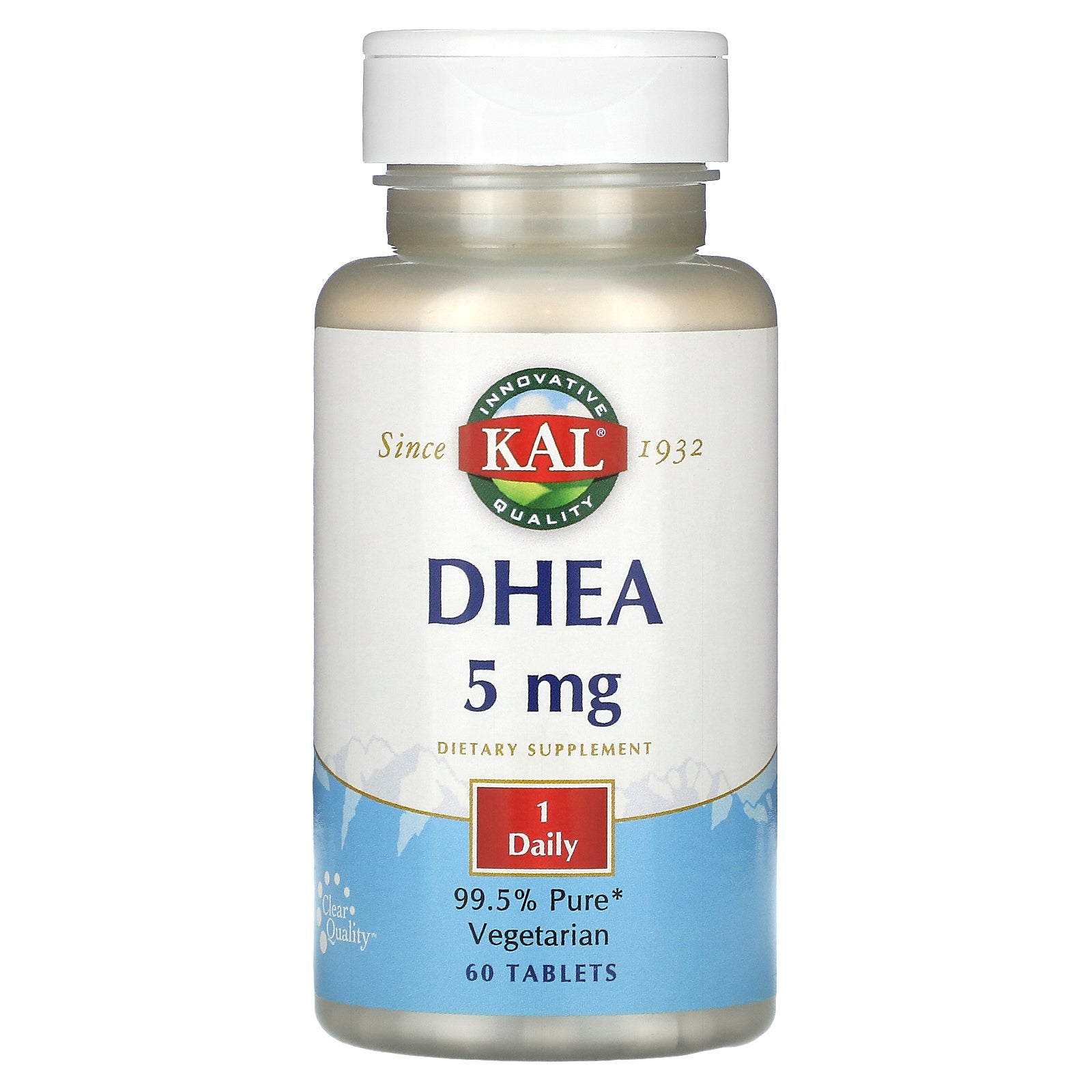 Kal, DHEA, 5 mg, 60 Tablets UPC 021245668060 | HiLife Vitamins