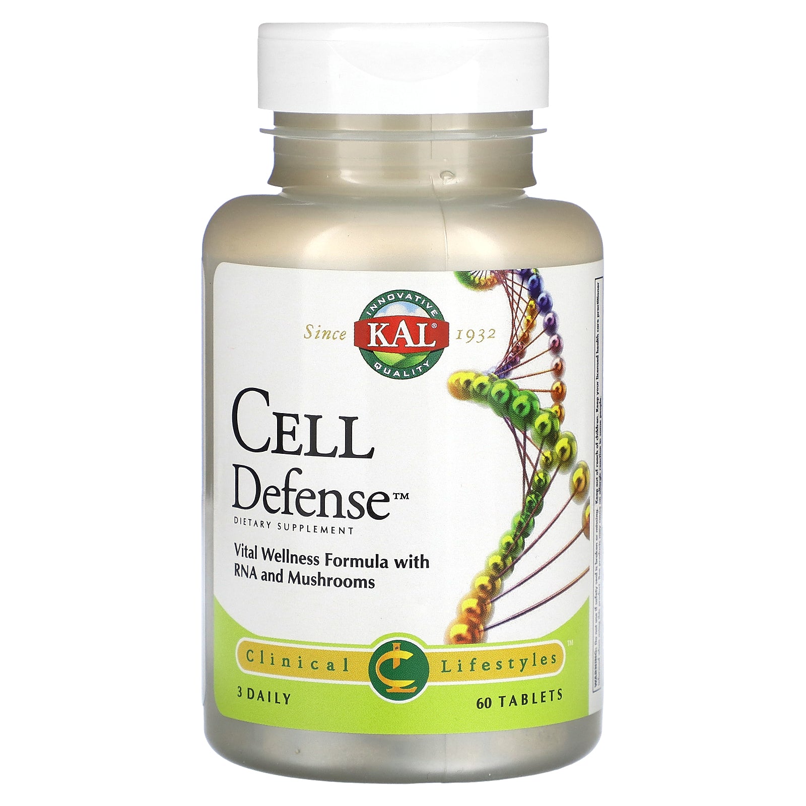 Kal, Cell Defense, 60 Tablets UPC 021245671077 | HiLife Vitamins