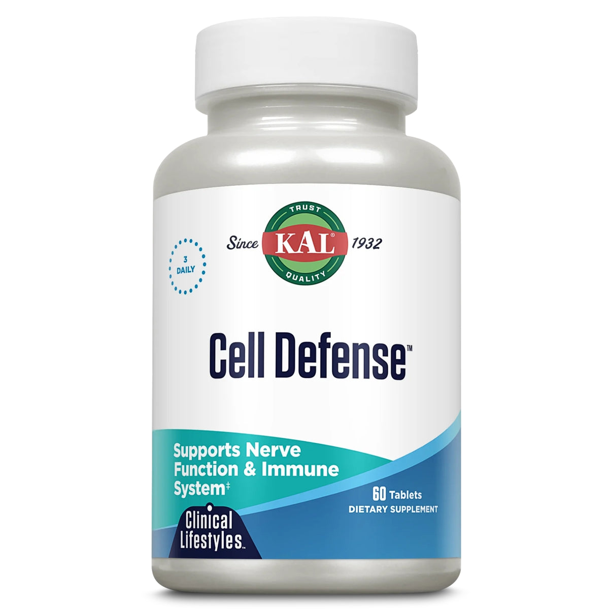 Kal, Cell Defense, 60 Tablets UPC 021245671077 | Hilife Vitamins