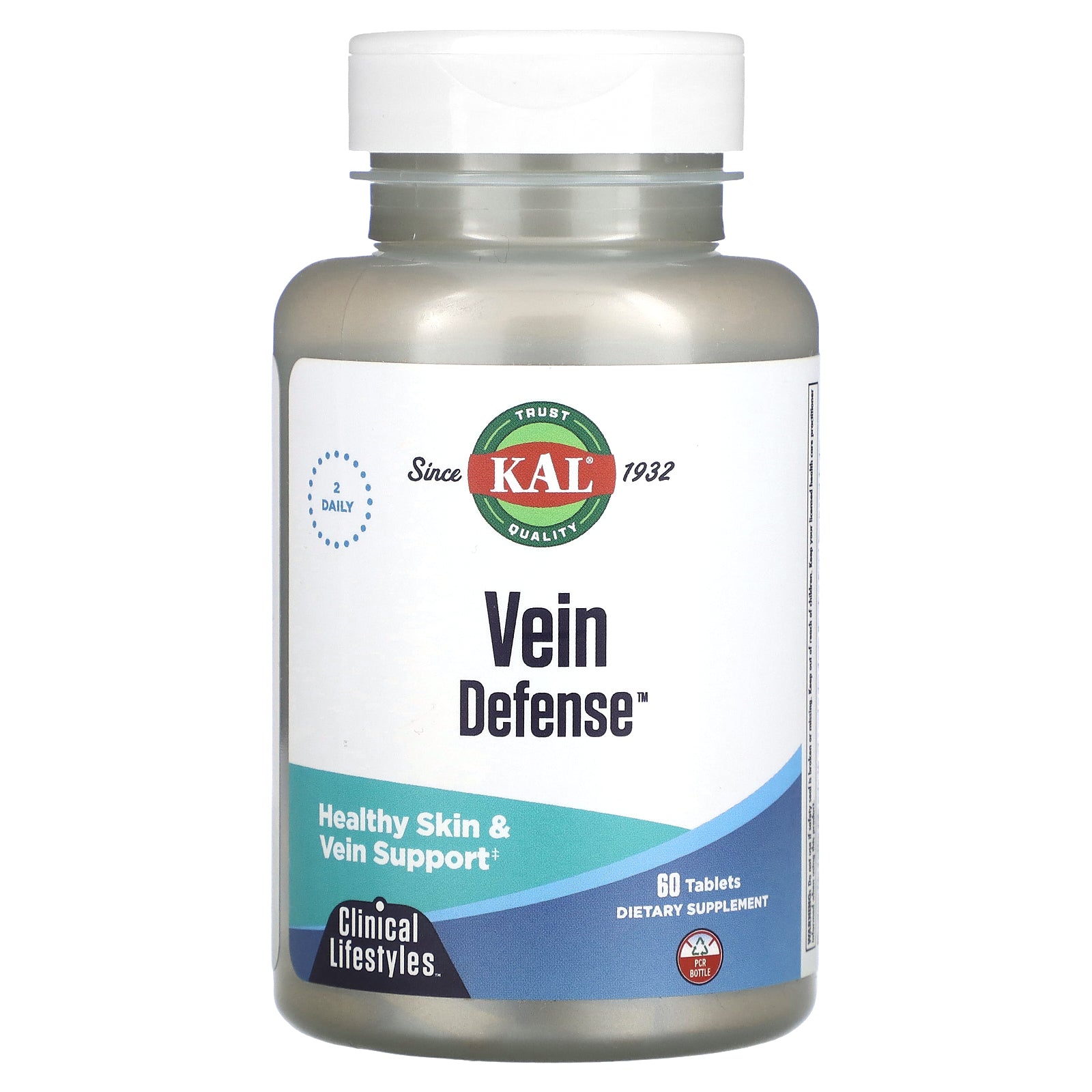 Kal, Vein Defense, 60 Tablets UPC 021245673071 | HiLife Vitamins
