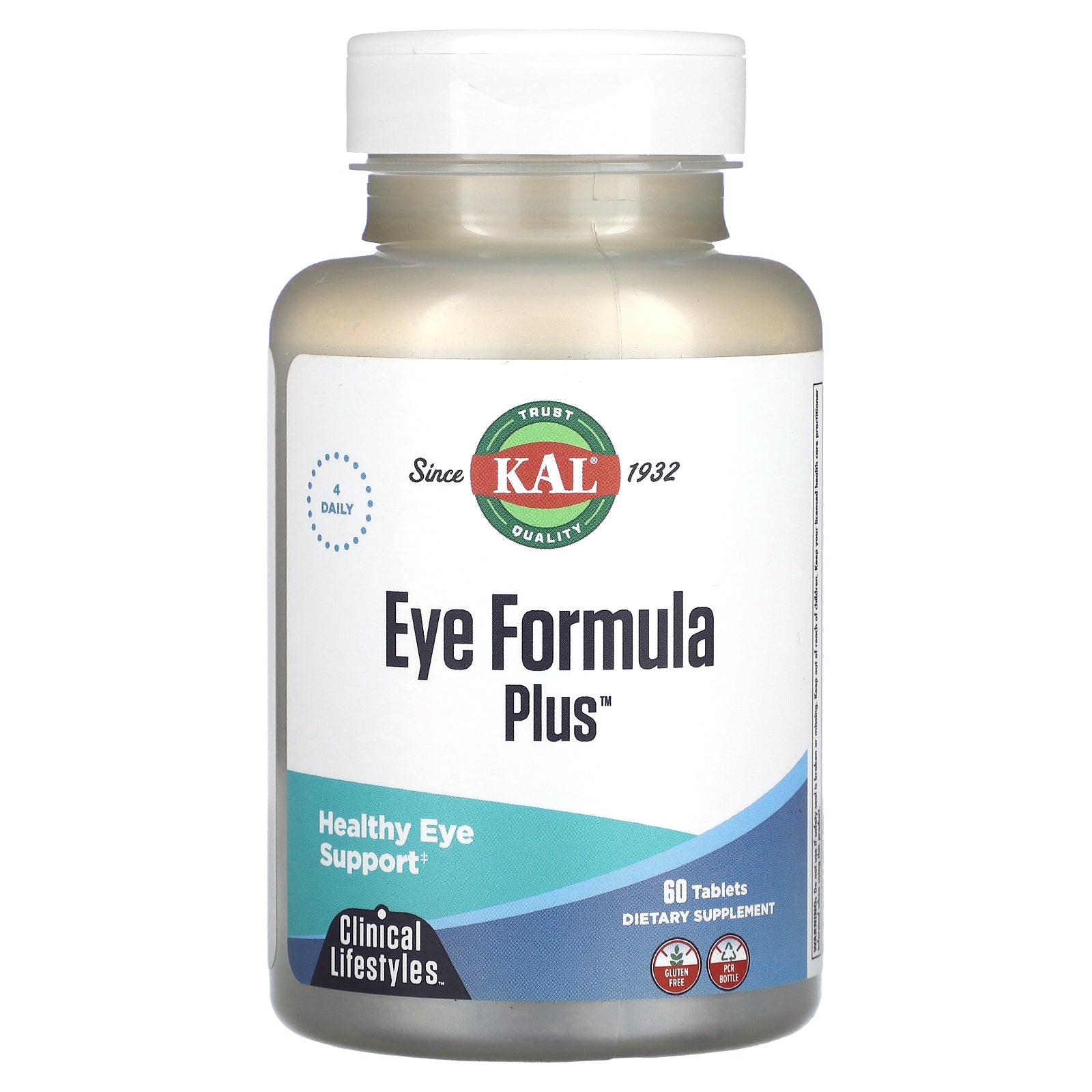 Kal, Eye Formula Plus, Healthy Eye Support, 60 Tablets UPC 021245677086 | HiLife Vitamins