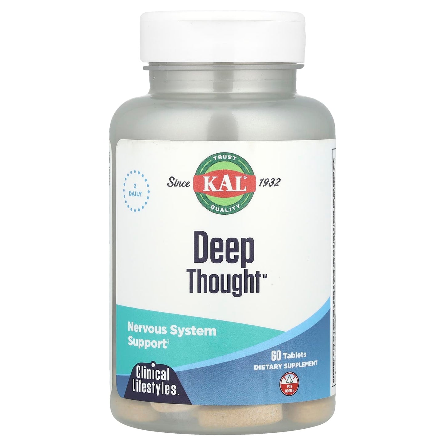 Kal, Deep Thought, Mental Clarity, 60 Tablets UPC 021245677512 | HiLife Vitamins