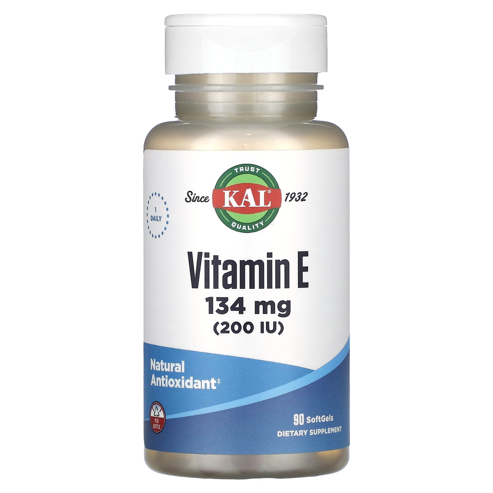 Kal, Vitamin E, 134 mg (200 IU), 90 Softgels UPC 021245687092 | HiLife Vitamins
