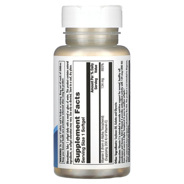Kal, Vitamin E, 134 mg (200 IU), 90 Softgels UPC 021245687092 | HiLife Vitamins