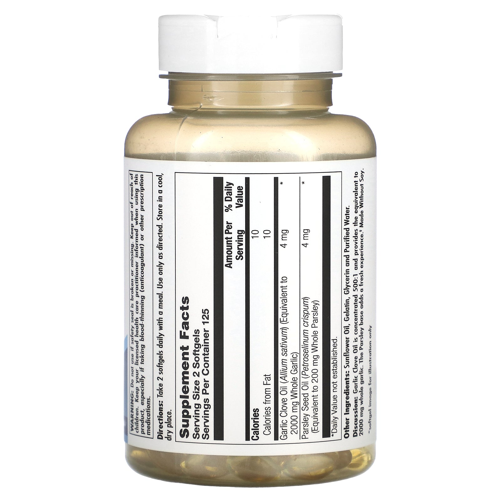 Kal, Garlic Oil, 2,000 mg, 250 Softgels UPC 021245702405 | HiLife Vitamins