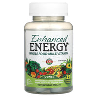 Kal, Enhanced Energy, Whole Food Multivitamin, 90 Tablets UPC 021245710004 | HiLife Vitamins