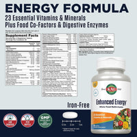 Kal, Enhanced Energy Iron Free, 90 Tablets UPC 021245710028 | Hilife Vitamins