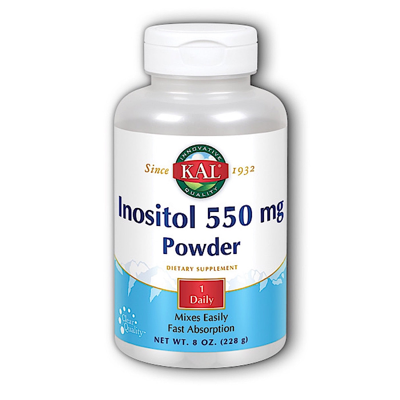 Kal, Inositol Unflavored 550mg, 8 Oz UPC 021245732204 | HiLife Vitamins
