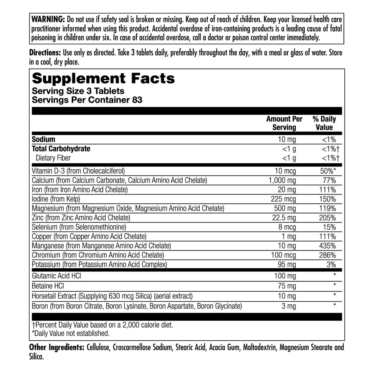 Kal, Amino-Max, 250 Tablets UPC 021245746287 | Hilife Vitamins