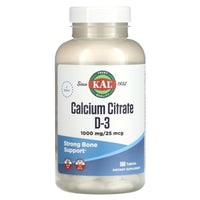 Kal, Calcium Citrate D-3, 180 Tablets UPC 021245747642 | HiLife Vitamins
