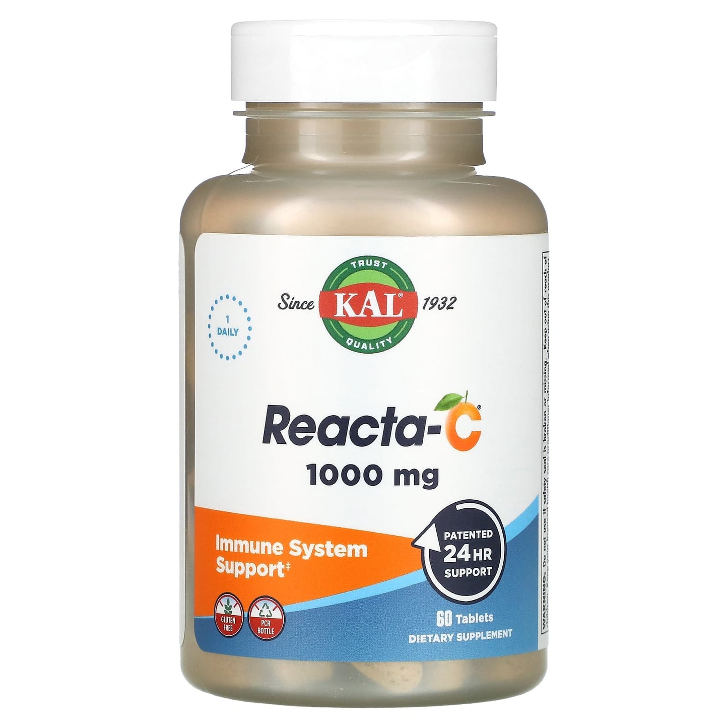 Kal, Reacta-Cw/Bioflavonoids 1000mg, 60 Tablets UPC 021245748809 | HiLife Vitamins